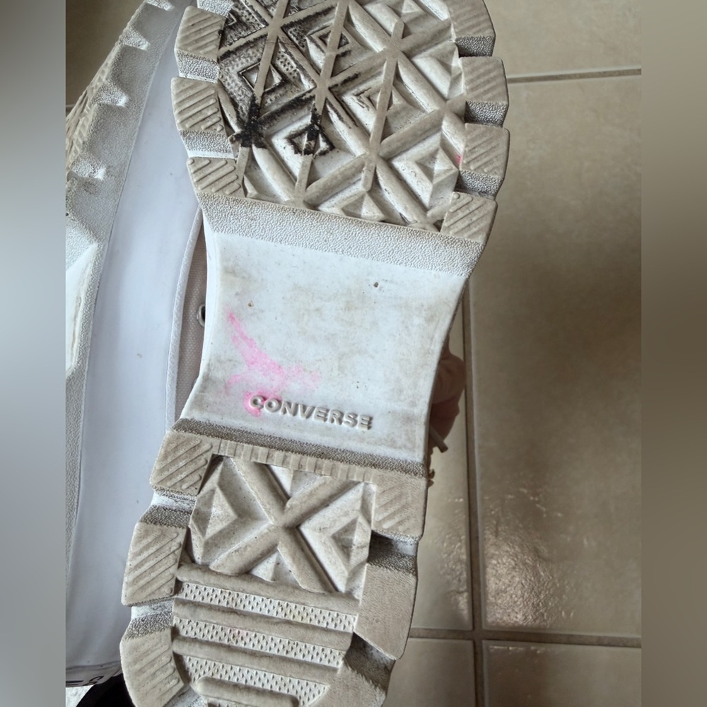 Converse Chuck Taylor All Star Move Tan Canvas Platform HT Sneakers Size W-6 - Picture 14 of 14